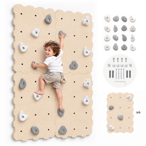 MAMOI® Kletterwand für Kinder – Set mit Klettergriffen