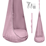 MAMOI® Hängender Kokon aus Velvet-Stoff mit Kissen und Haken