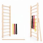 MAMOI Wall Bars for Home Exercise with Resistance Bands and Training Stick