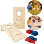 MAMOI® OUTLET Cornhole Jeux de Fête Outdoor Indoor – 1 × Plateaux Cornhole & 2 × 5 Sacs Cornhole