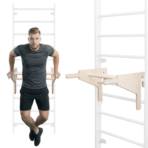 MAMOI® Barre per dips per spalliera, impugnature allenamento forza, altezza regolabile, allenamento calisthenics e piegamenti, attrezzatura fitness casa, barre allenamento stabili