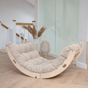MAMOI® Arco da arrampicata con tappetino per bambini - dondolo Montessori con cuscino