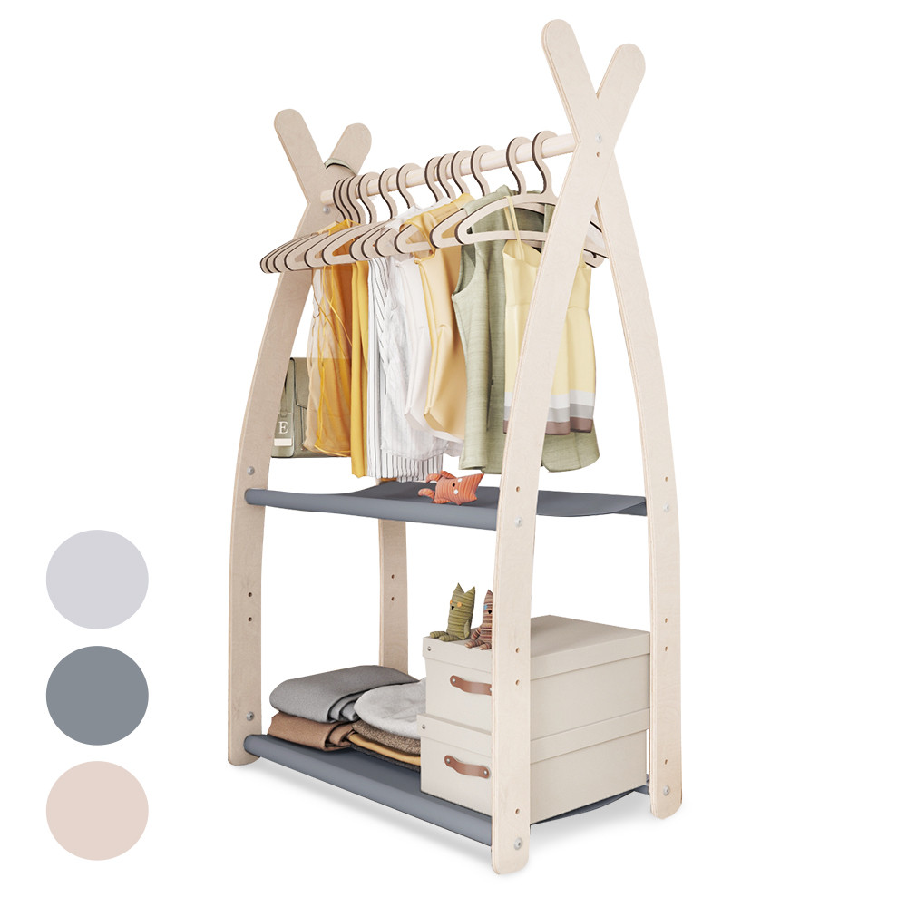 JonesLi Appendiabiti Salvaspazio Per Armadio – Fino A 11 Capi, Multicolore, Misura 40x20 Cm - 3