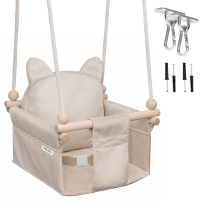 MAMOI® Altalena per bambini ORSETTO – set con elementi di montaggio