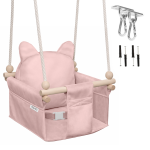 MAMOI® Balançoire pour enfants OURSON – ensemble avec éléments de montage
