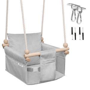 MAMOI® Altalena SCANDI per bambini – set con elementi di montaggio