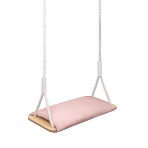 MAMOI® Altalena in legno con cuscino in velluto