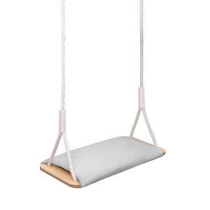 MAMOI® Altalena in legno con cuscino in velluto
