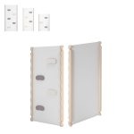 MAMOI® Scivolo in legno naturale per bambini, Scivoli per arrampicata a triangolo, Gioco per uso interno e giardino, Palestrina neonato montessori a partire da 1 anno 2/3 anni
