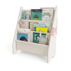 MAMOI® Libreria verticale per bambini, Porta libri in legno naturale, Scaffale librerie bambino, Mobile bambini montessoriana design moderno scandinavo
