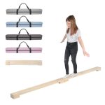 MAMOI® Poutre gymnastique pliable pour enfant (longueur de la pièce 200 cm), Accessoires de gym pour enfants, Poutres anti-dérapant et pratique à transporter