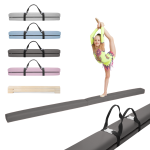 MAMOI® Trave ginnastica artistica per casa, Attrezzi ginnastica pieghevole (200 cm), Parallele attrezzatura per bambina e bambino, Imbottita e Antiscivolo comodamente trasportabile