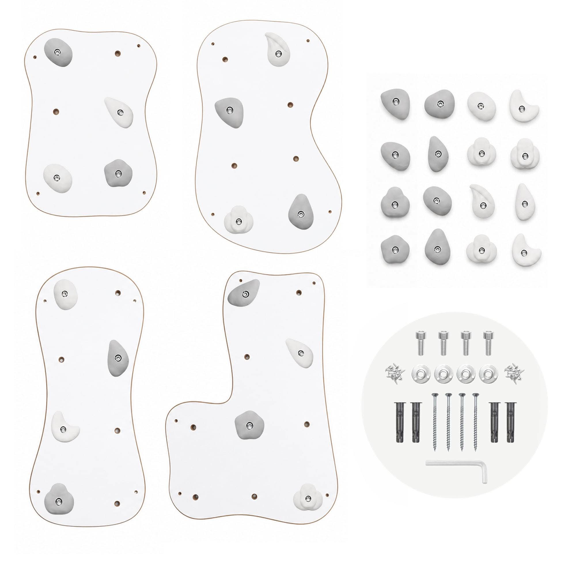 MAMOI®OUTLET Indoor-Kletterwand mit Griffen, Moderne Kletterwand für das Zimmer