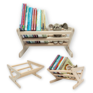 MAMOI® Bücherregal für Kinder, Book Shelf für kinderzimmer, Buchregal, Wandregal kinderregal, Kinderbücherregal, Bücherbank aus Holz, Kindermöbel für kleines Kind